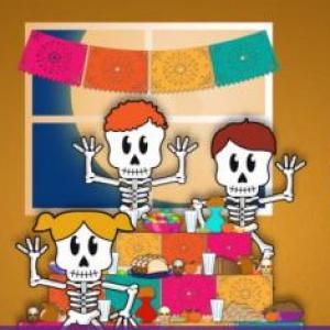 Imagen de portada del videojuego educativo: ¡DÍA DE MUERTOS!, de la temática Festividades