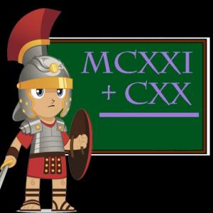 Imagen de portada del videojuego educativo: La Oca de los Números Romanos, de la temática Matemáticas