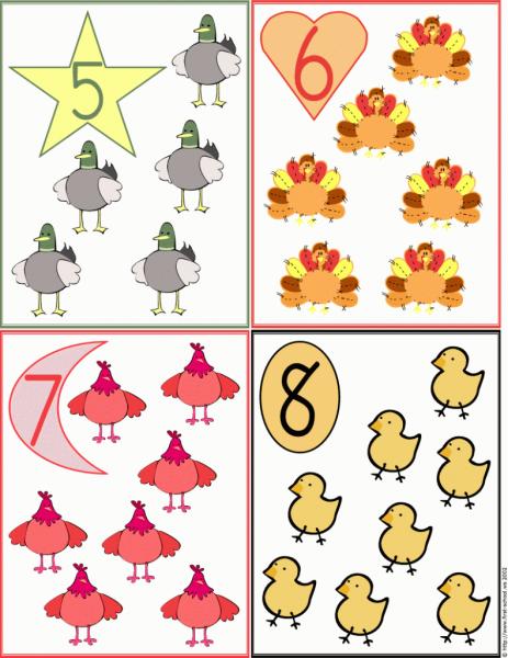 NUMERALES 5 AL 8