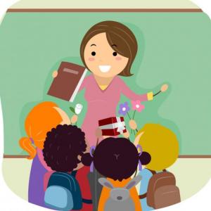 la maestra pide, descubriendo la palabra