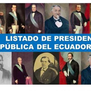 Los Presidentes Del Ecuador