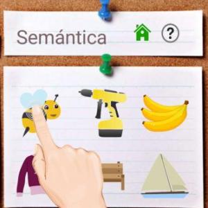 Imagen de portada del videojuego educativo: ¡Juguemos a asociar!, de la temática Lengua