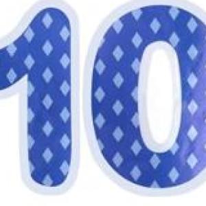 números en inglés 1-10