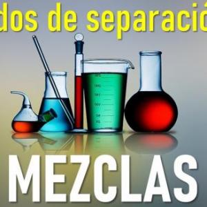 Técnicas de separación de mezclas