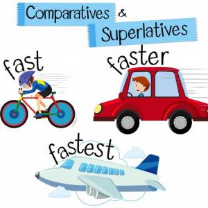 Imagen de portada del videojuego educativo: Comparatives and superlatives , de la temática Idiomas