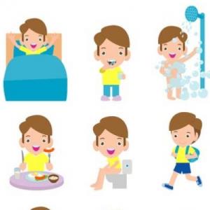 Imagen de portada del videojuego educativo: THINGS I DO EVERY DAY, de la temática Idiomas