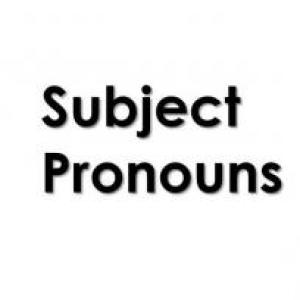 Imagen de portada del videojuego educativo: Subject Pronouns, de la temática Idiomas