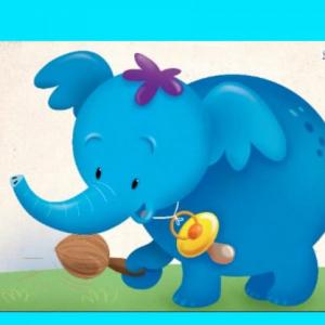 Imagen de portada del videojuego educativo: Memotest de Elefante. SALA PULPITOS, de la temática Ocio