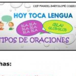 Identificar el tipo de oraciones.