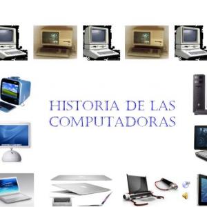 la historia de la computadora