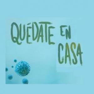 Imagen de portada del videojuego educativo: QUÉDATE EN CASA, de la temática Salud