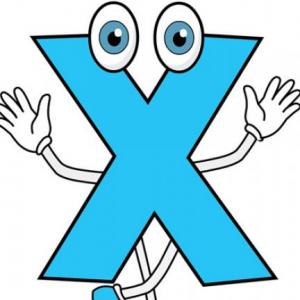 Letter X vocabulary 