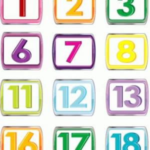 Portada del juego English numbers – Idiomas