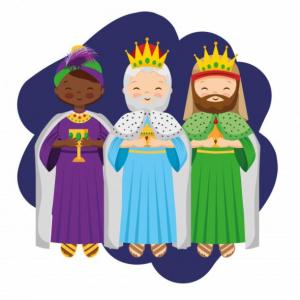 Imagen de portada del videojuego educativo: Los Reyes Magos, de la temática Religión
