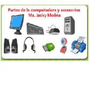 Imagen de portada del videojuego educativo: Partes de la computadora y sus accesorios, de la temática Tecnología