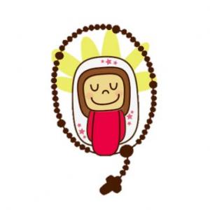 Imagen de portada del videojuego educativo: EL santo Rosario , de la temática Religión