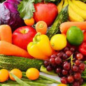 fruits and vegetables