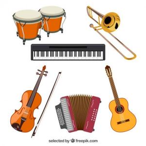 Imagen de portada del videojuego educativo: Instrumentos musicales, de la temática Música