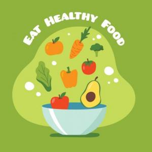 Imagen de portada del videojuego educativo: HEALTHY FOOD, de la temática Idiomas
