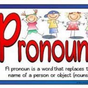 Imagen de portada del videojuego educativo: PRONOUNS, de la temática Idiomas