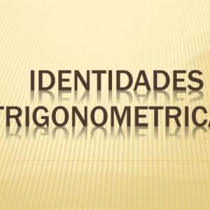 Identidades trigonométricas fundamentales
