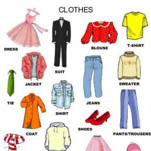 vocabulary clothes 