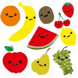 frutas y verduras de colores