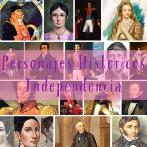 Imagen de portada del videojuego educativo: Personajes Históricos de la Independencia, de la temática Historia