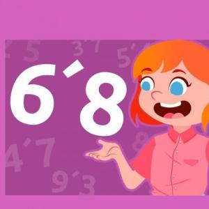 Imagen de portada del videojuego educativo: Números decimales, de la temática Matemáticas