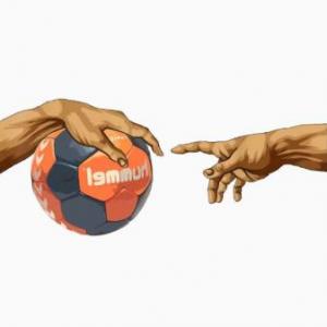 Imagen de portada del videojuego educativo: HANDBALL RELGAS 16, 17, 18 Y GESTOFORMAS, de la temática Deportes
