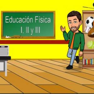 Imagen de portada del videojuego educativo: Educación física I, II Y III, de la temática Deportes