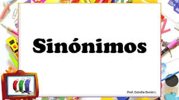 Imagen de portada del videojuego educativo: Sinónimos , de la temática Lengua