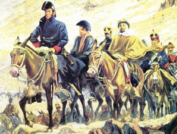 Imagen de portada del videojuego educativo: Batalla de San Lorenzo (Alejo G. Luciano G. Santiago C.), de la temática Historia
