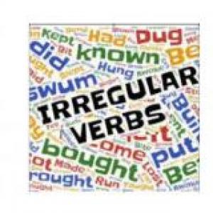 Imagen de portada del videojuego educativo: Past Simple: Irregular verbs (Chart #3), de la temática Idiomas