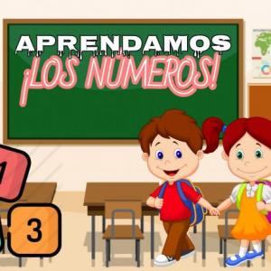 Imagen de portada del videojuego educativo: Aprendamos los números., de la temática Matemáticas