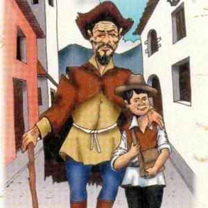 Imagen de portada del videojuego educativo: El Lazarillo de Tormes Tratado I, de la temática Literatura