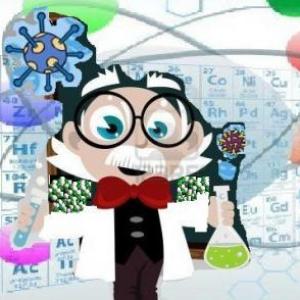 Imagen de portada del videojuego educativo: Nomenclatura y Magnitudes Quimicas, de la temática Química