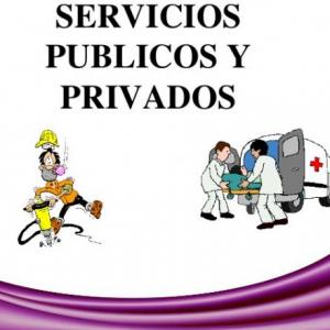 Imagen de portada del videojuego educativo: Servicios públicos y privados, de la temática Sociales