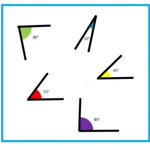 Imagen de portada del videojuego educativo: Los ángulos, de la temática Matemáticas