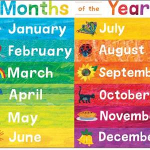 The months of the year