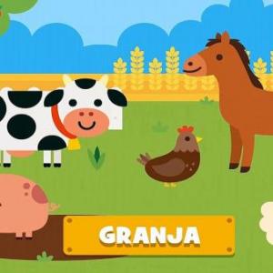 Imagen de portada del videojuego educativo: Animales de  granja, de la temática Biología