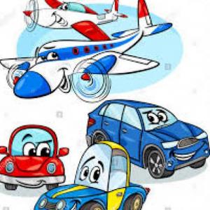 Imagen de portada del videojuego educativo: Los vehículos, de la temática Tecnología
