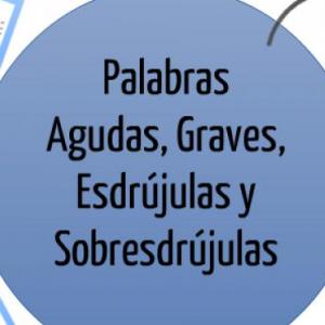 Palabras Agudas, Graves, Esdrújulas y Sobresdrújula
