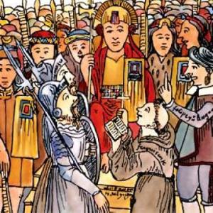Imagen de portada del videojuego educativo: Literatura Prehispánica y de la Conquista del Perú, de la temática Literatura