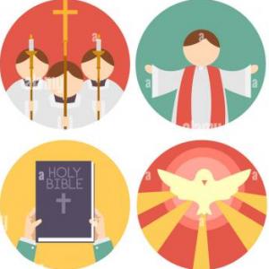 Imagen de portada del videojuego educativo: LA MISA Y SUS PARTES, de la temática Religión