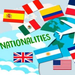 NACIONALIDADES EN INGLÉS 