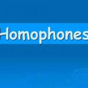 Homophones