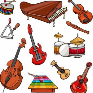 Imagen de portada del videojuego educativo: Instrumentos musicales, de la temática Artes