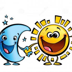 Imagen de portada del videojuego educativo: EL SOL Y LA LUNA, de la temática Lengua