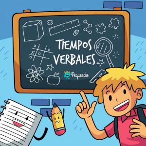 Imagen de portada del videojuego educativo: TRIVIA DE TIEMPOS VERBALES , de la temática Lengua